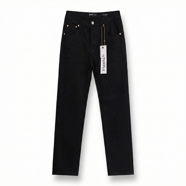 Purple Brand P001 Low Rise Slim Leg Jeans - Black