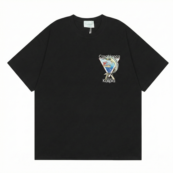 Casablanca Caviar Kaspia T-Shirt - Black
