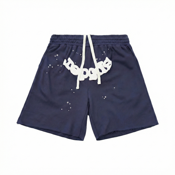 SP5DER OG Web Logo Sweat Shorts - Navy