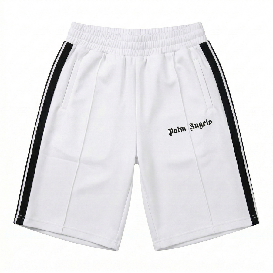 Palm Angels Classic Track Shorts - White / Black
