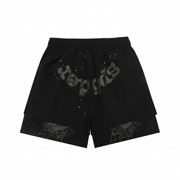 Sp5der OG Web Double Layer Short — Black