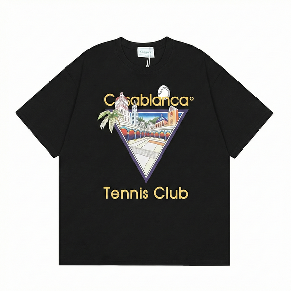 Casa Blanca Tennis Club T-Shirt - Black
