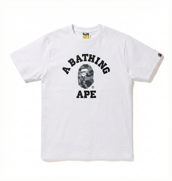 BAPE Color Camo College Tee - Grey