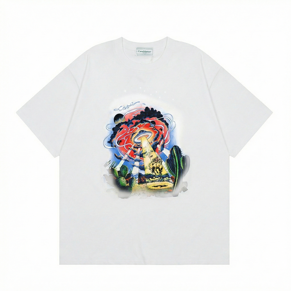 Casa Blanca UFO Print T-Shirt - White