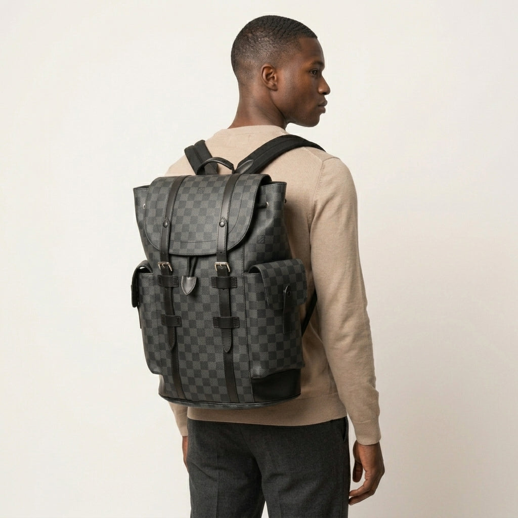 LV Christopher Backpack - Damier Graphite