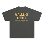 Gallery Dept. Souvenir T-Shirt - Charcoal Yellow