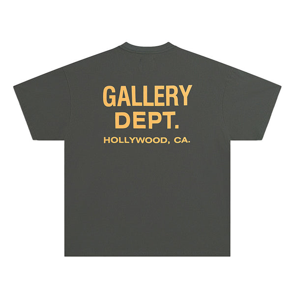 Gallery Dept. Souvenir T-Shirt - Charcoal Yellow