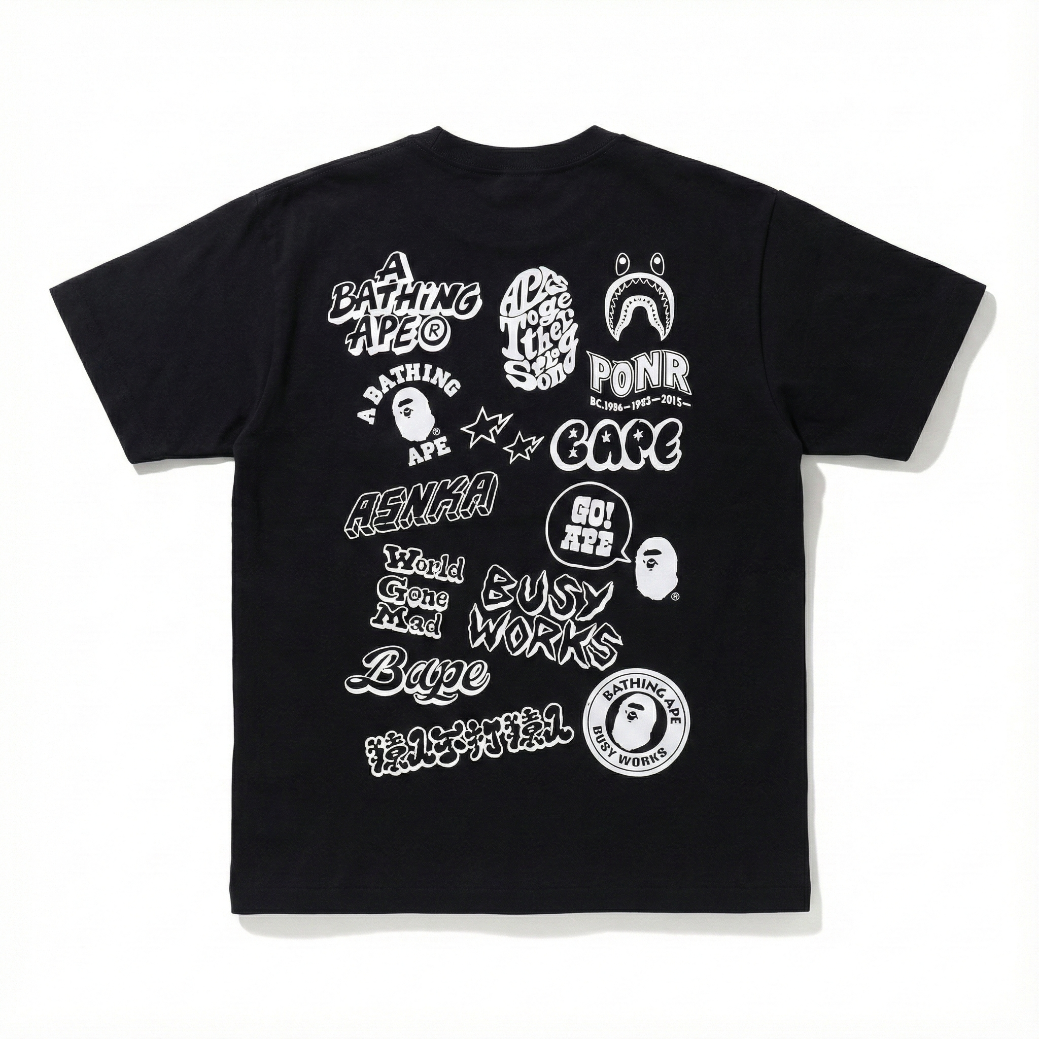 BAPE Bicolor BAPE Graffiti Tee