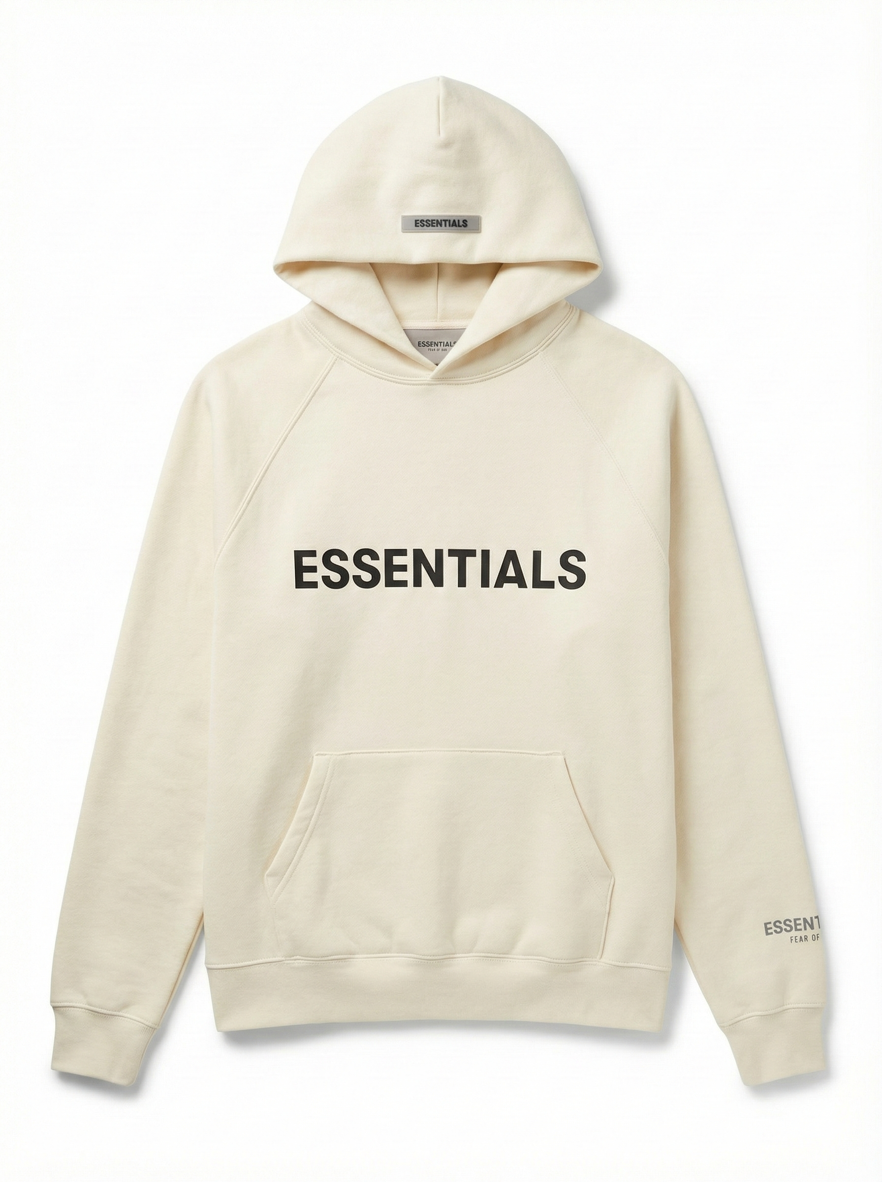 FW20 Fear of God Essentials Hoodie - Beigh