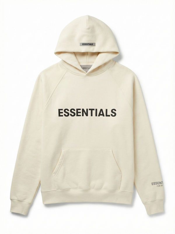 FW20 Fear of God Essentials Hoodie - Beigh