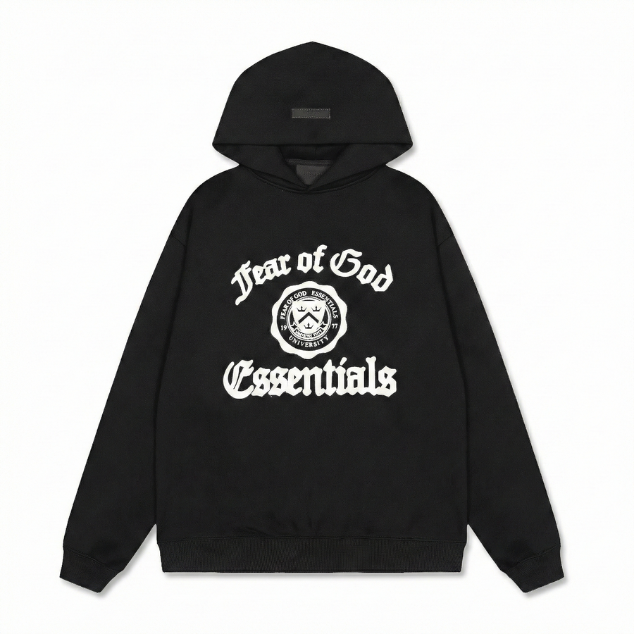 Fear of God Essentials University Hoodie - Black