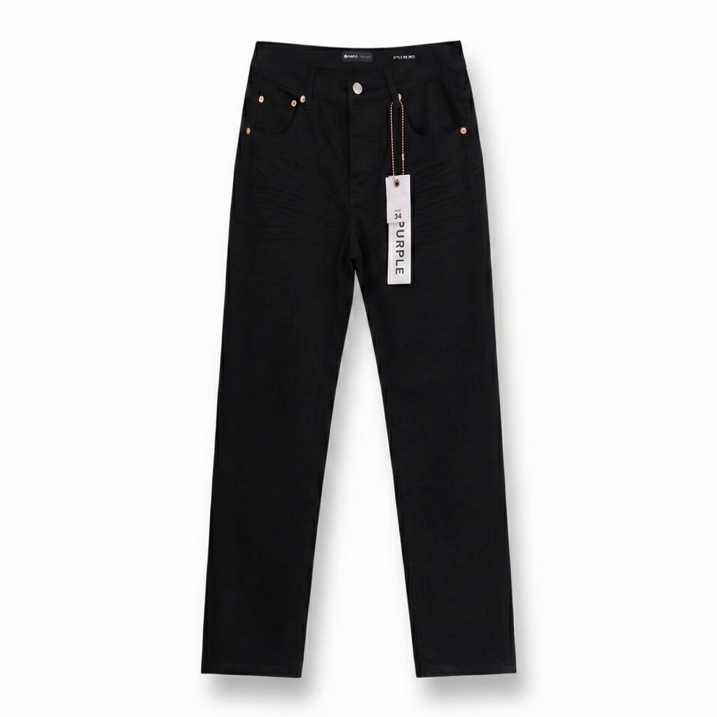 Purple Brand P001 Low Rise Slim Leg Jeans - Black