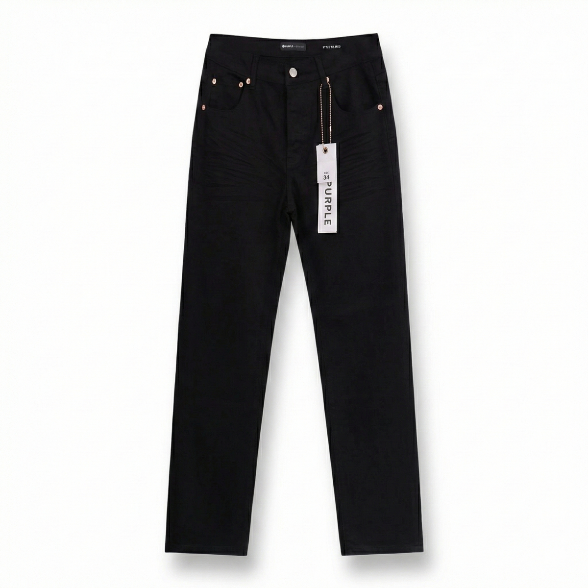 Purple Brand P001 Low Rise Slim Leg Jeans - Black