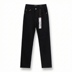 Purple Brand P001 Low Rise Slim Leg Jeans - Black