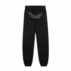 Sp5der Black Rhinestone Sweatpants - Black