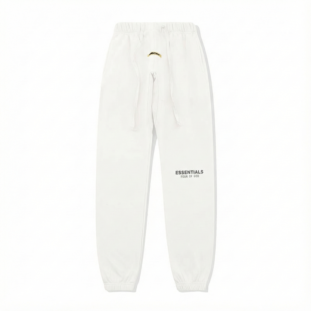 FW20 Essentials Fear of God Sweatpants - White