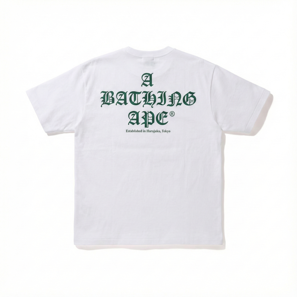 BAPE A Bathing Ape Logo Tee - White