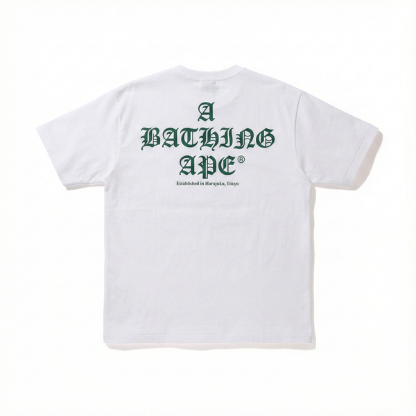 BAPE A Bathing Ape Logo Tee - White