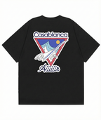 Casa Blanca Air Print T-Shirt - Black
