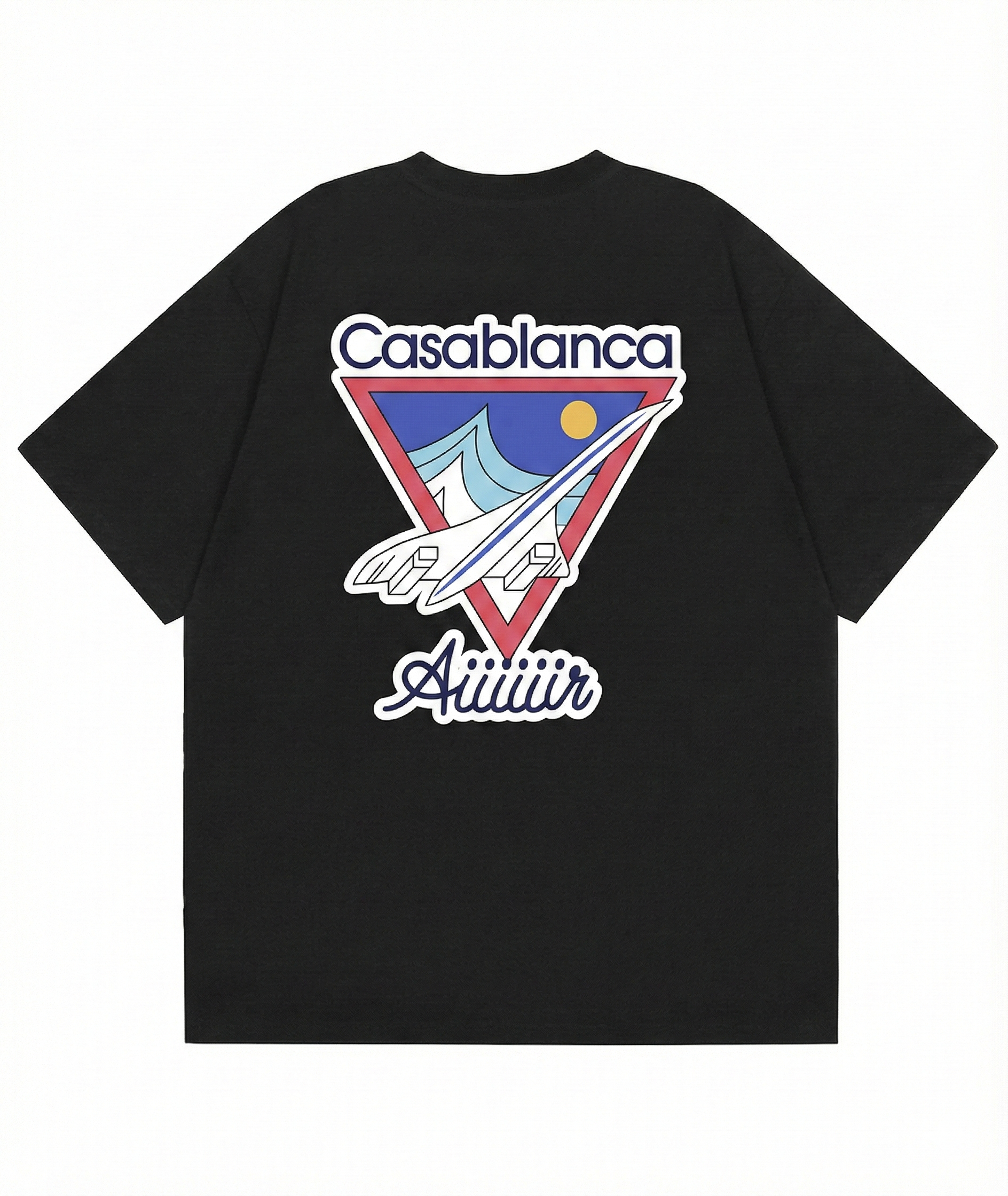 Casa Blanca Air Print T-Shirt - Black