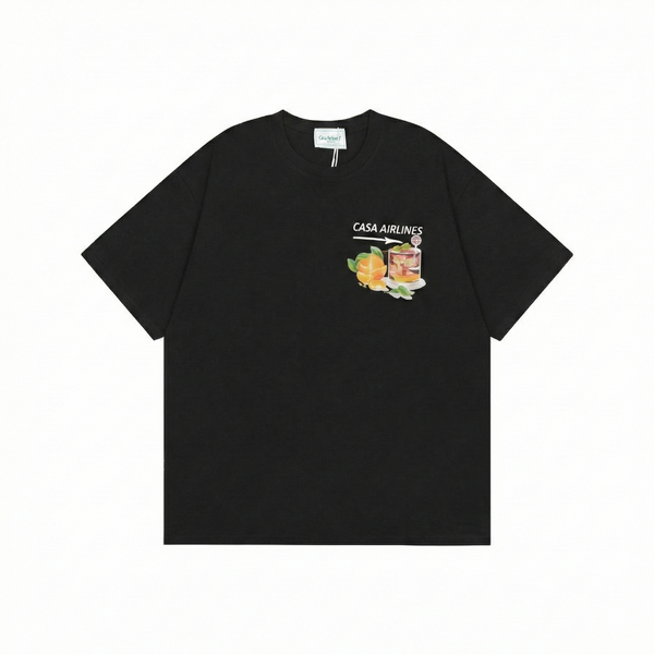 Casablanca Panoramique T-Shirt - Black