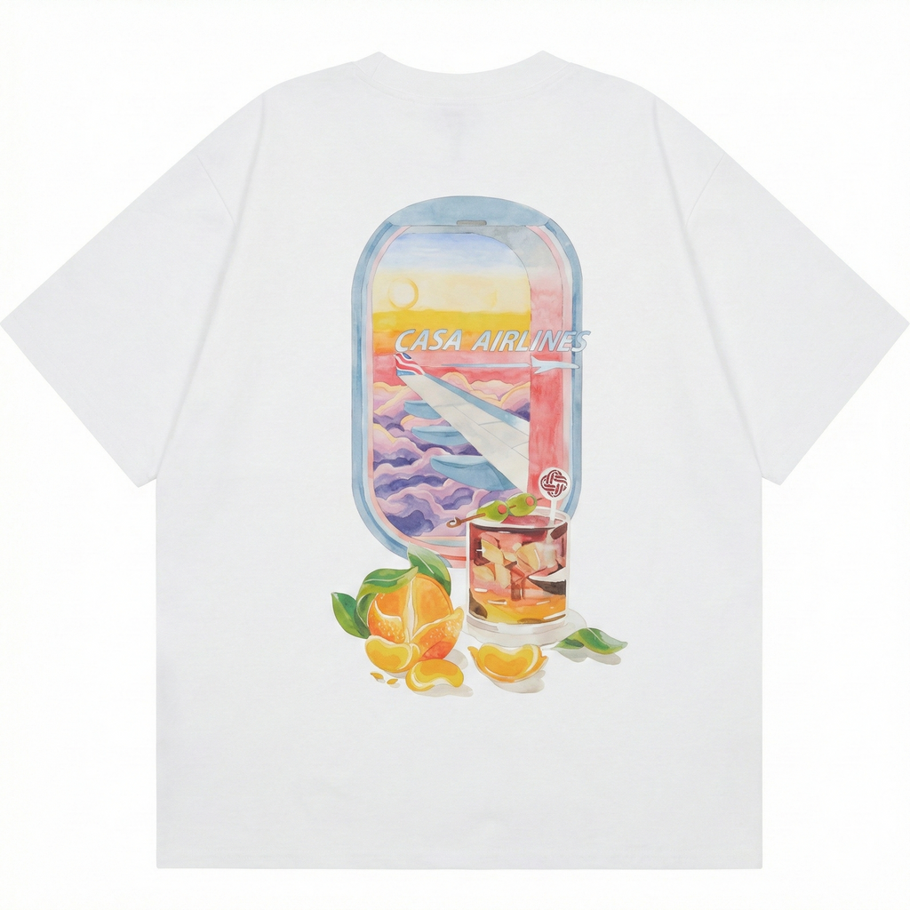 Casablanca Panoramique T-Shirt - White