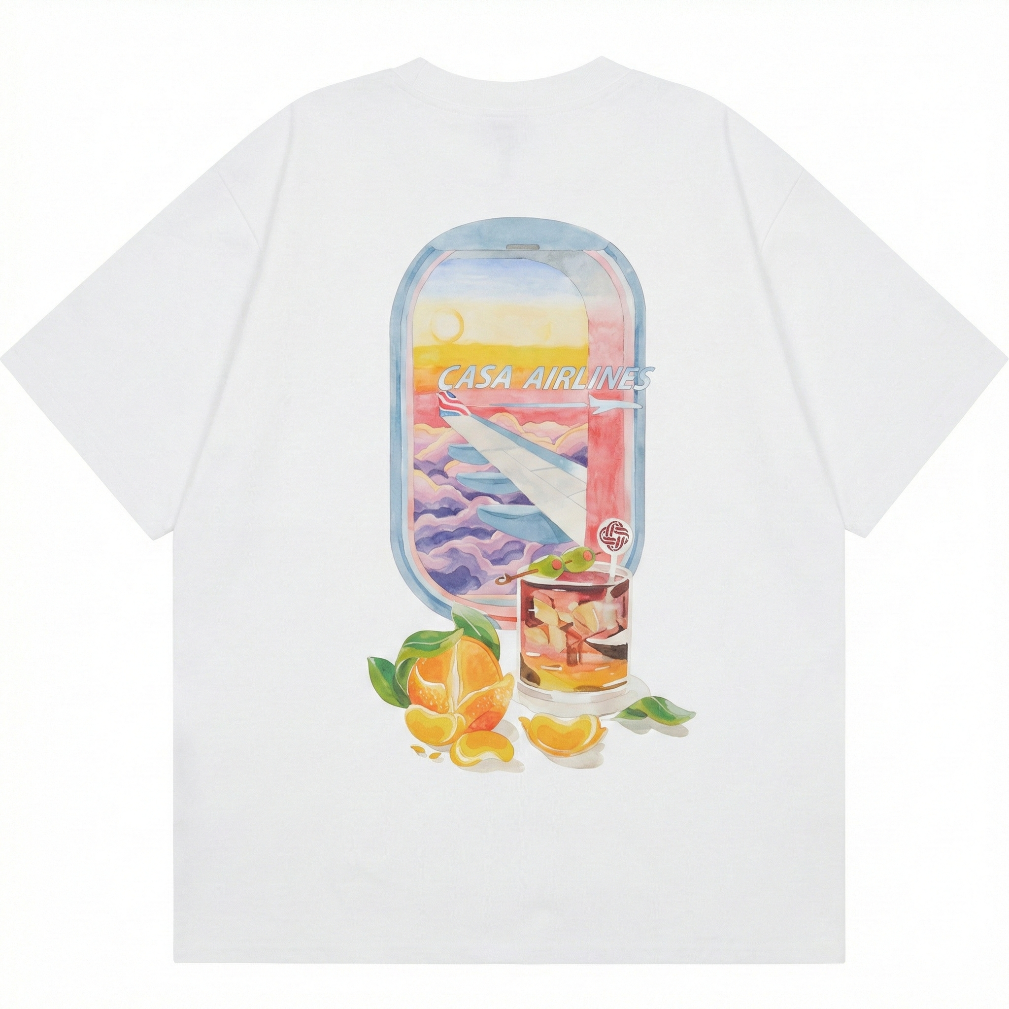 Casablanca Panoramique T-Shirt - White