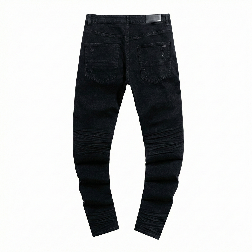 Amiri MX1 Patch Skinny Jeans - Black
