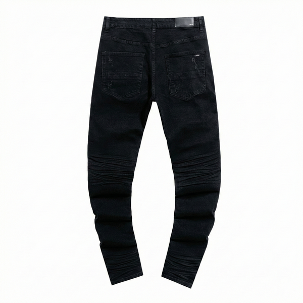 Amiri MX1 Patch Skinny Jeans - Black