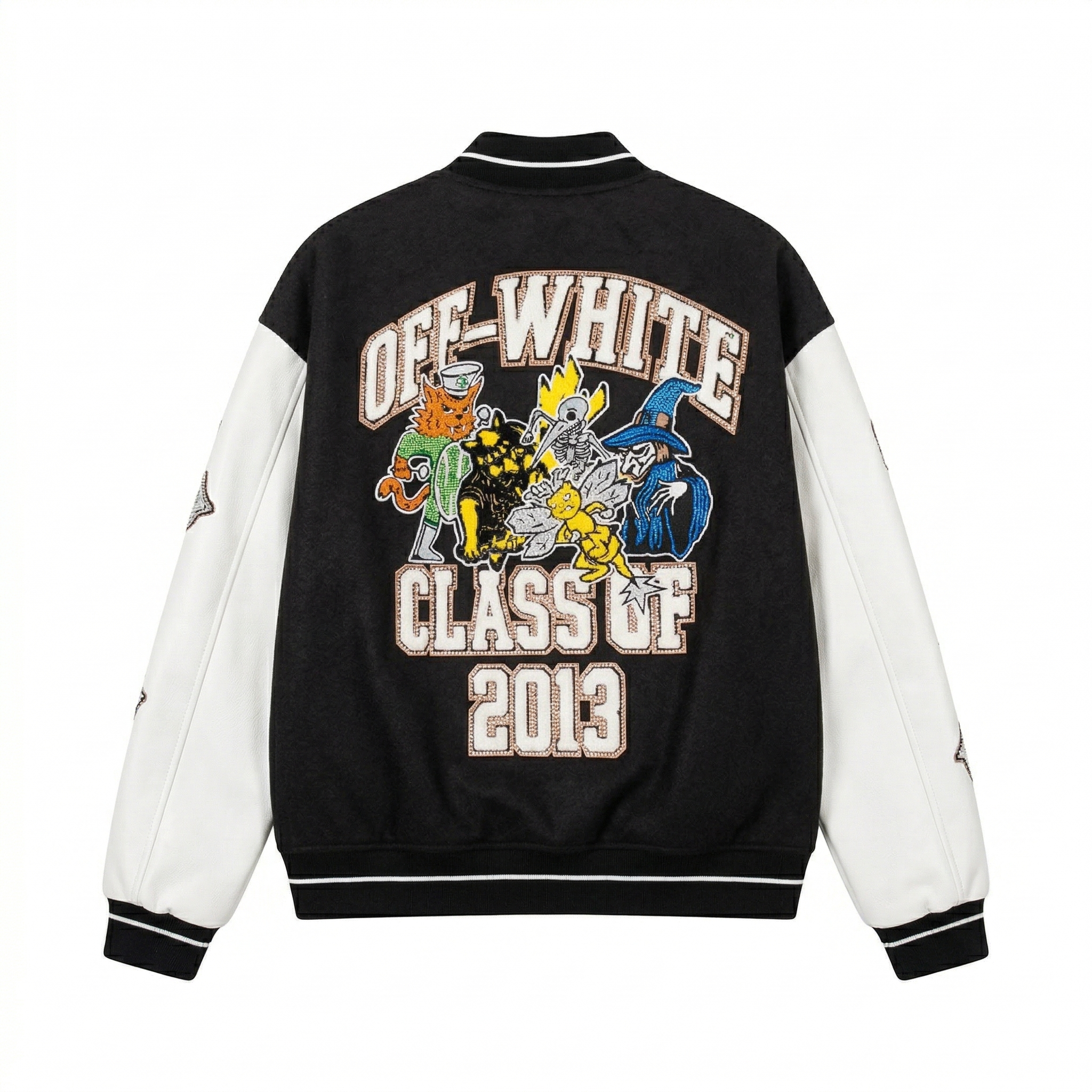 Off-White™ 10-Year Anniversary "Class of 2013" Varsity Jacket - Black/White