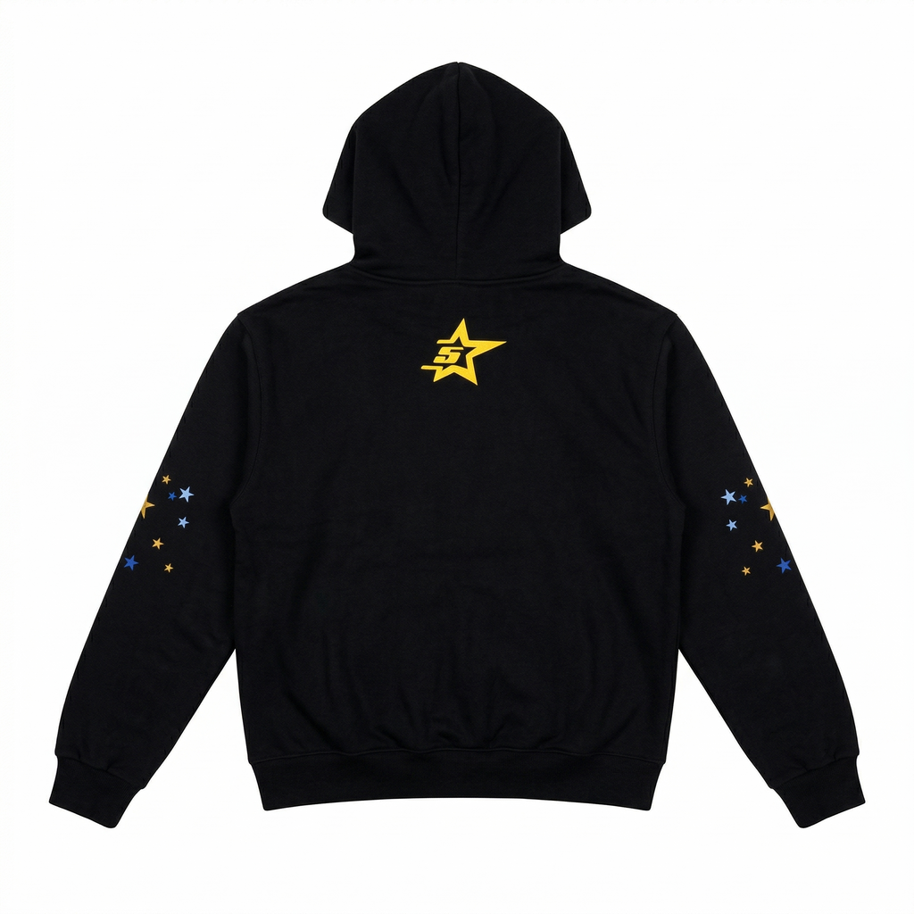 Sp5der P*NK Hoodie - Black