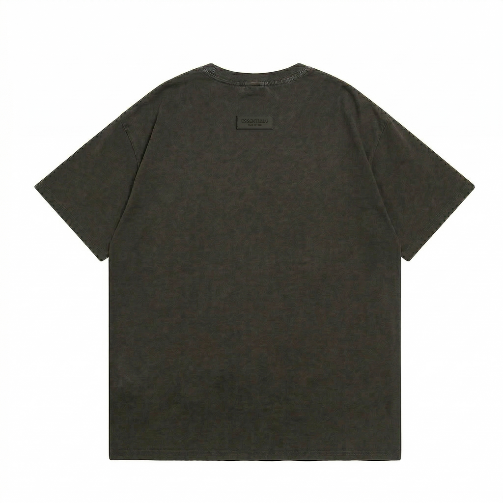 Fear of God Essentials Front Logo T-Shirt - Off-Black