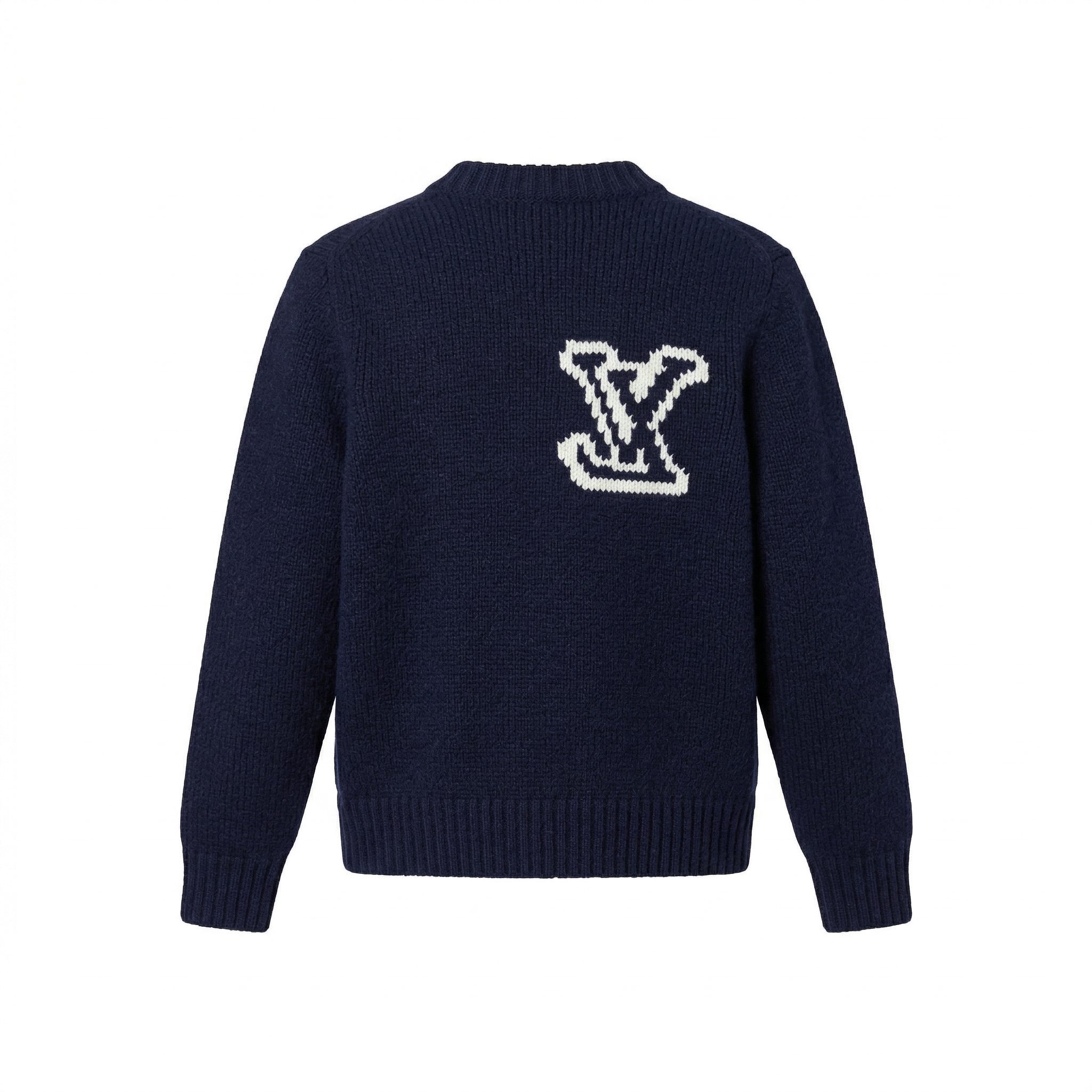LV Intarsia Crewneck - Night Sky