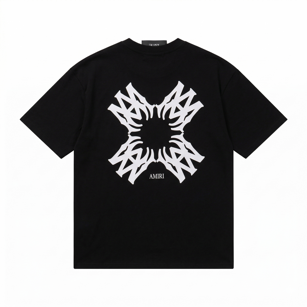 Amiri MA Cross T-Shirt - Black / White