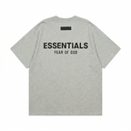 Fear of God Essentials Logo T-Shirt SS22 - Heather Grey