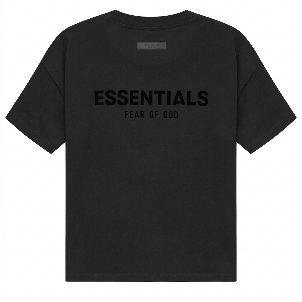 Fear of God Essentials SS22 Chest Logo T-Shirt - Black