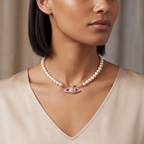 Vivienne Westwood Pearl Necklace — Rose Gold