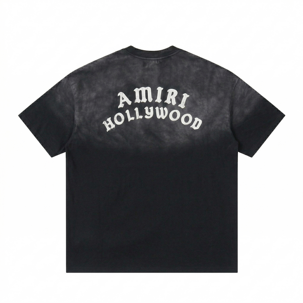 Amiri Hollywood Faded T-Shirt - Vintage Black