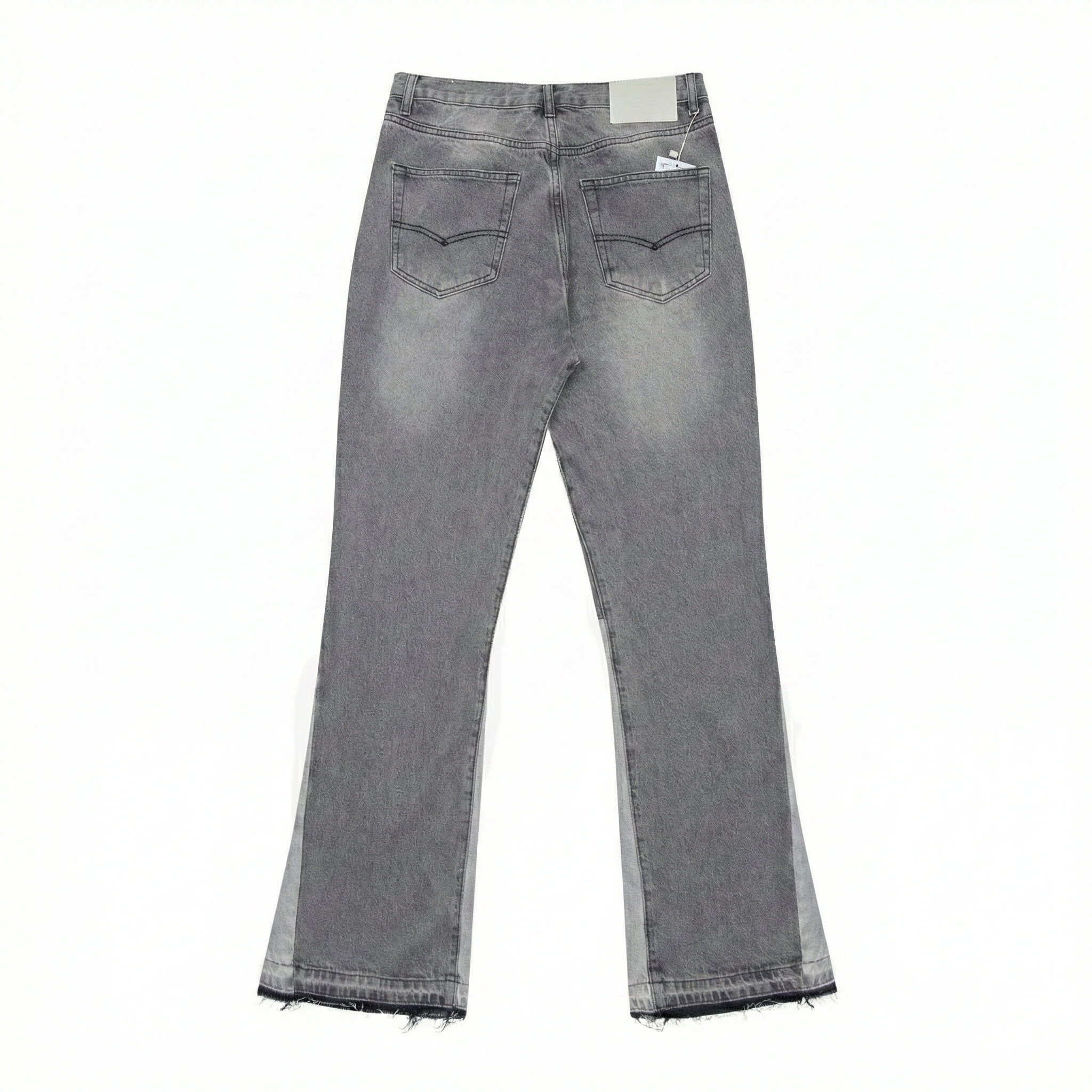 Gallery Dept. Vintage Wash Patchwork Flare Jeans - Grey