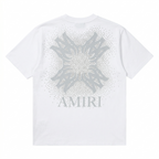 Amiri Rhinestone MA Cross T-Shirt - White