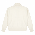 AMI Paris Ami de Coeur Oversized Turtleneck Sweater – White
