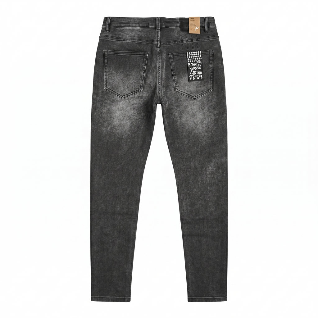 Ksubi Van Winkle Angst Trashed Jeans — Washed Black