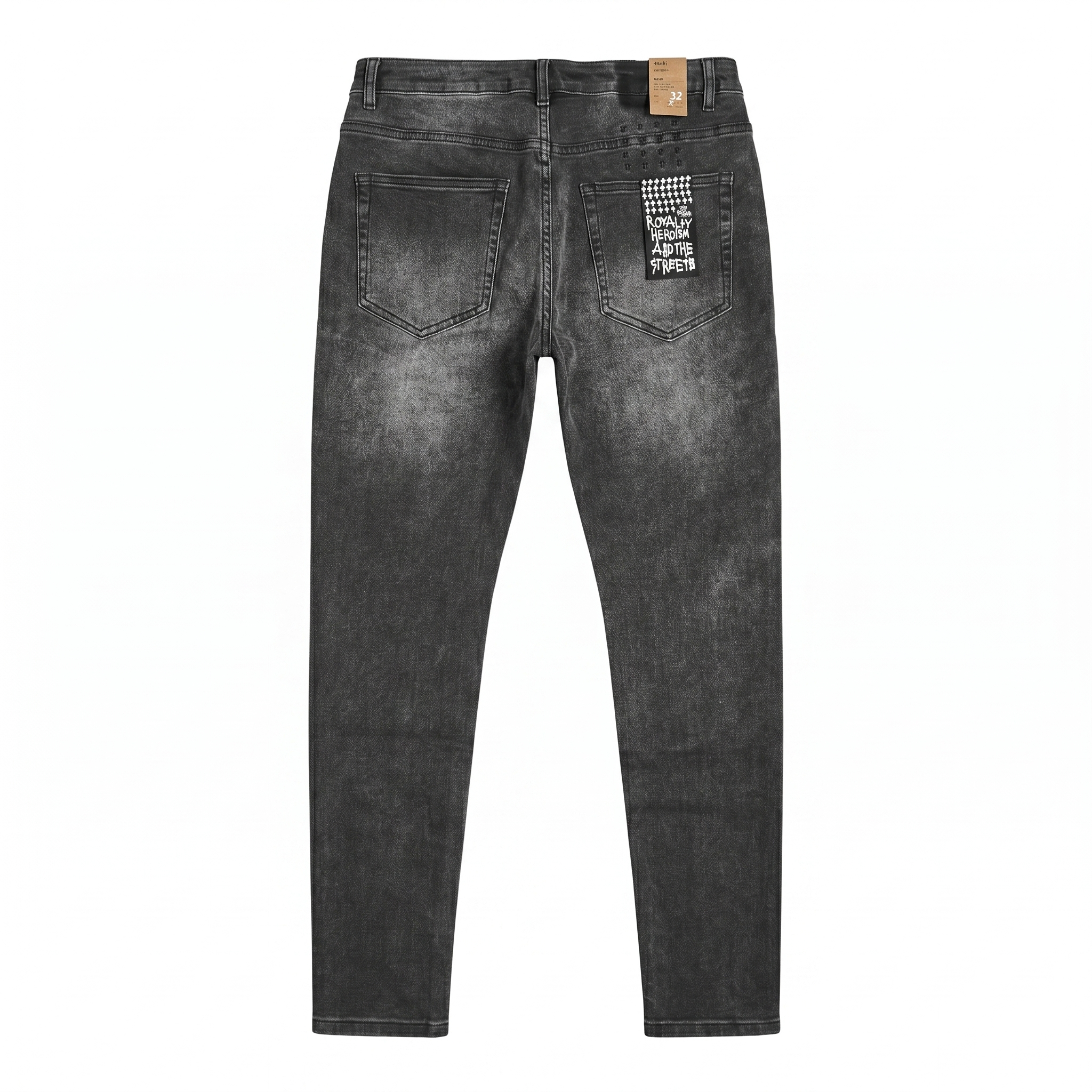 Ksubi Van Winkle Angst Trashed Jeans — Washed Black