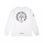 Chrome Hearts Cross Pocket Long Sleeve T-Shirt - White