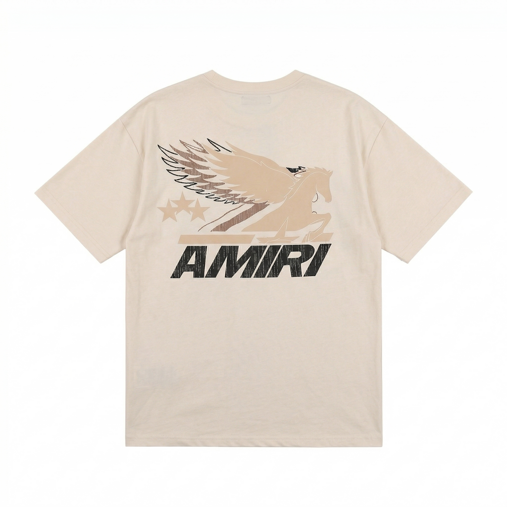 Amiri Pegasus Oversized T-Shirt - Cream