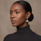 Vivienne Westwood Orb Drop Earrings — Silver
