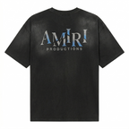 Amiri Theatre Masks Oversized Tee - Vintage Black