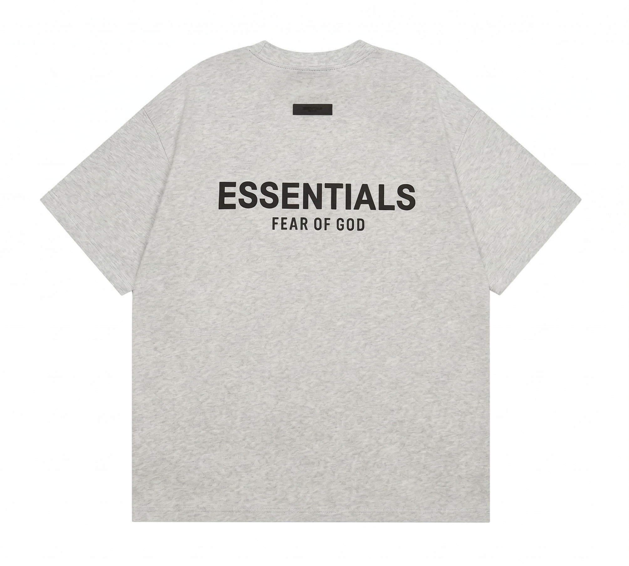 Fear of God Essentials Three-Bar Logo T-Shirt - Light Heather Oatmeal