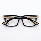 Chrome Hearts Cox Square 2271 Glasses — Black / Gold