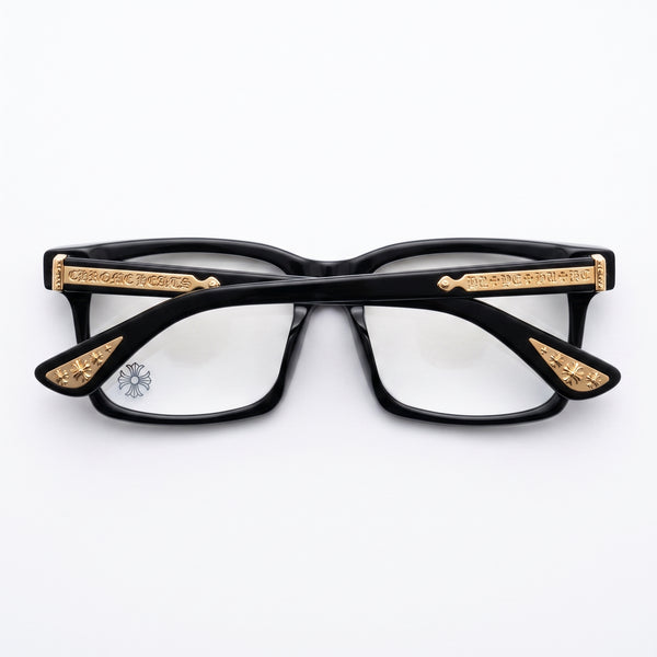 Chrome Hearts Cox Square 2271 Glasses — Black / Gold